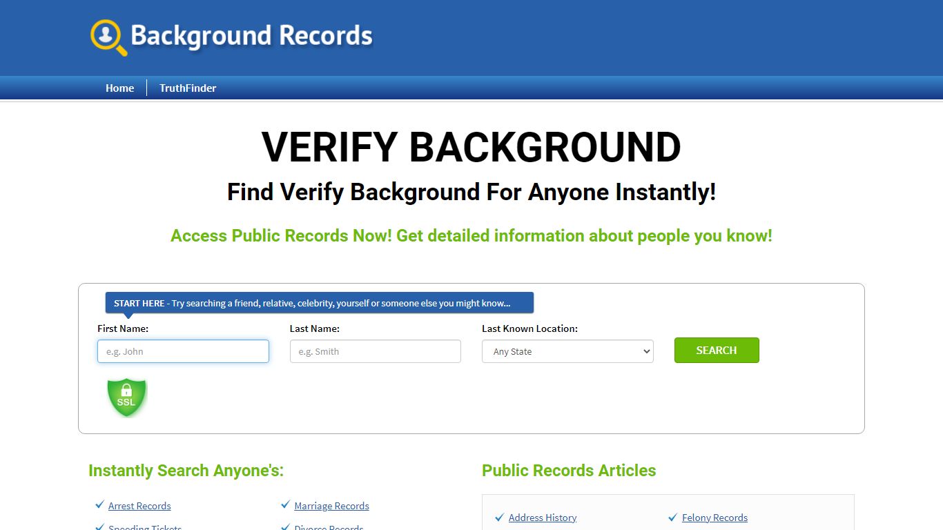 Find Verify Background For Anyone Instantly!